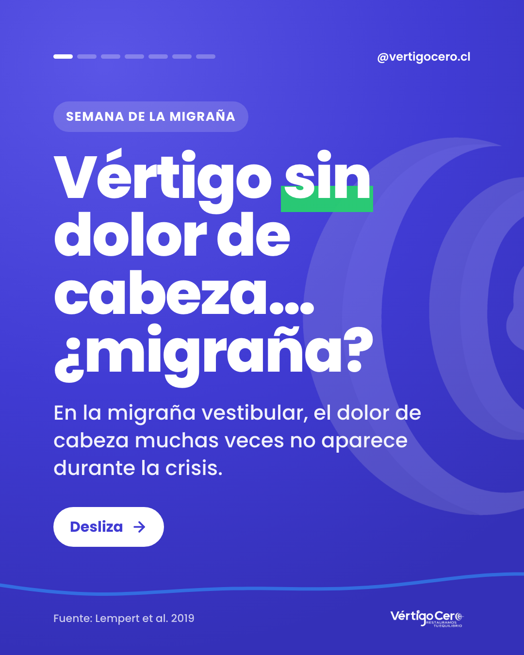 Portada: Vértigo sin dolor de cabeza, ¿migraña? En la migraña vestibular el dolor muchas veces no aparece